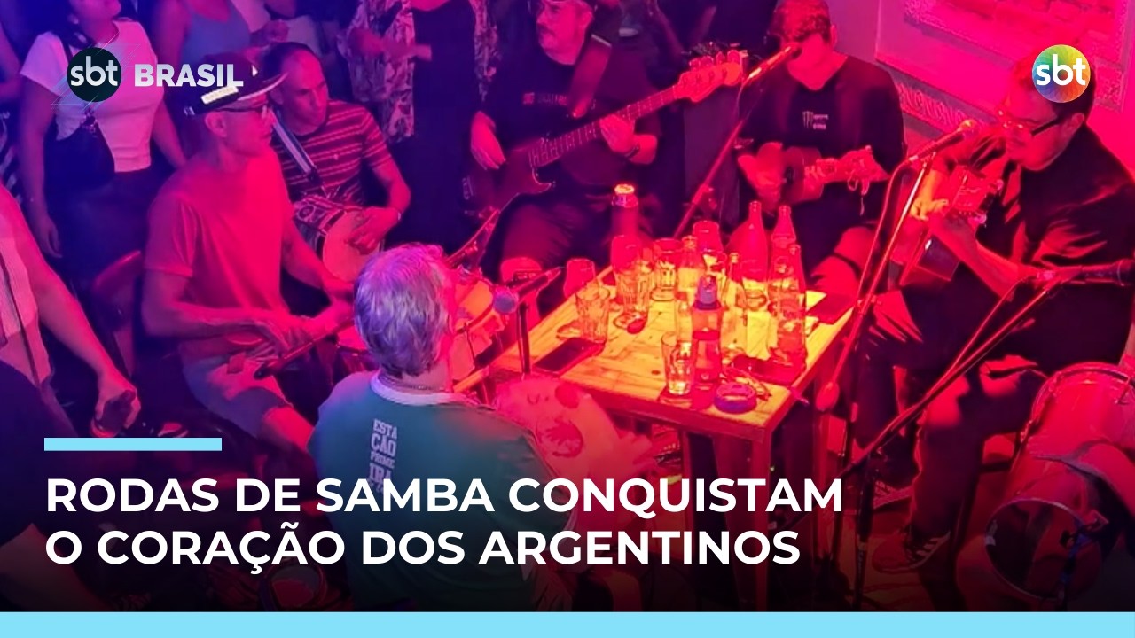Rodas de samba lideradas por argentinos ganham espaço em Buenos Aires | #SBTBrasil