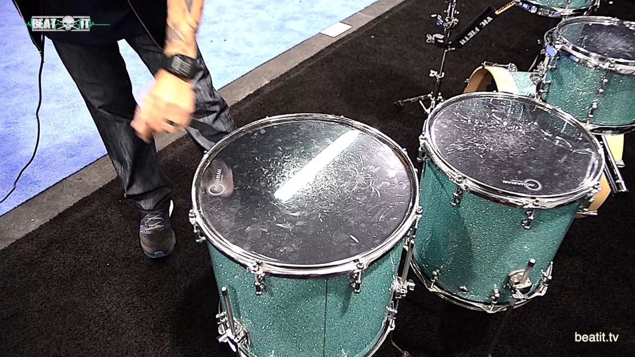 BeatIt at NAMM 2017: Aquarian Drumheads Booth