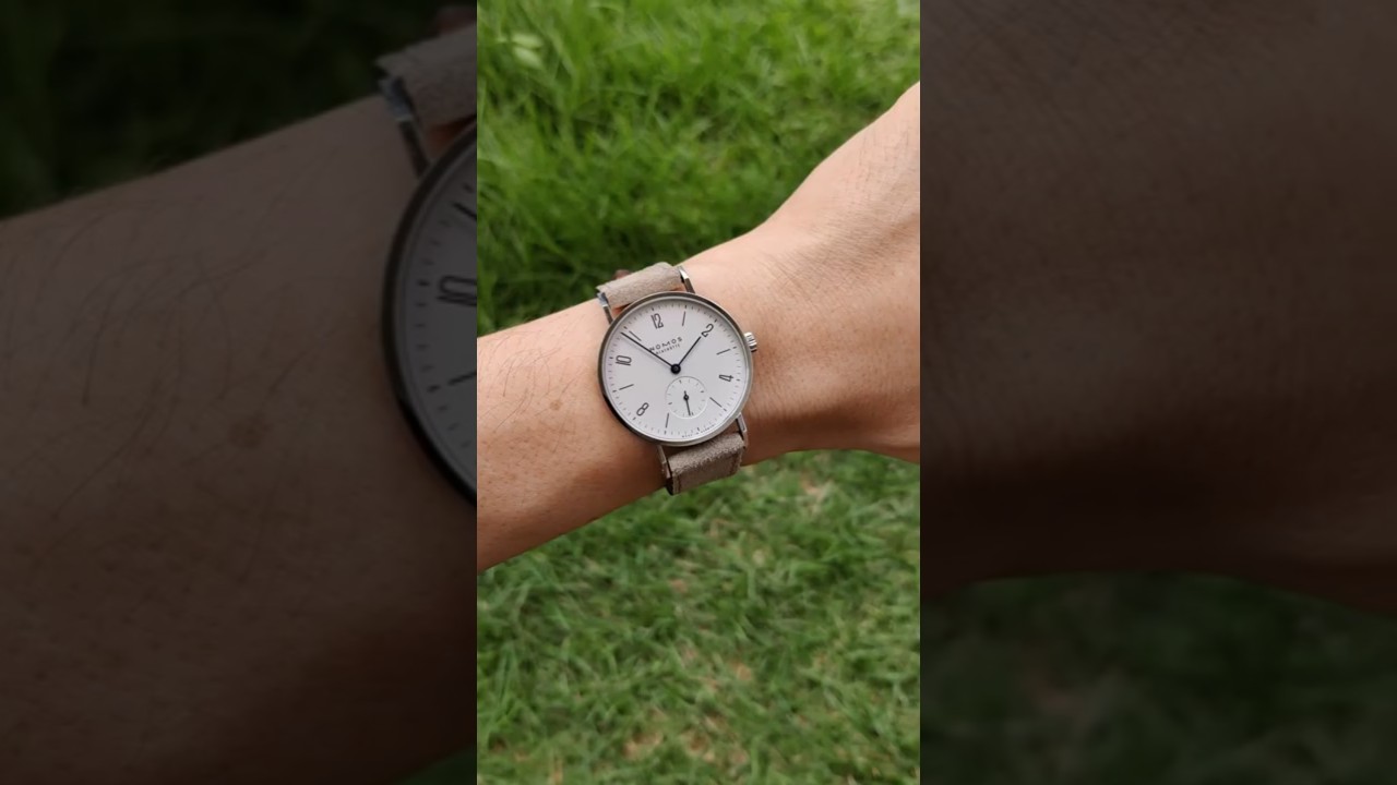 Quick wrist roll of NOMOS Glash&uuml;tte&nbsp;Tangente 33 on my 6 inch Wrist #shorts