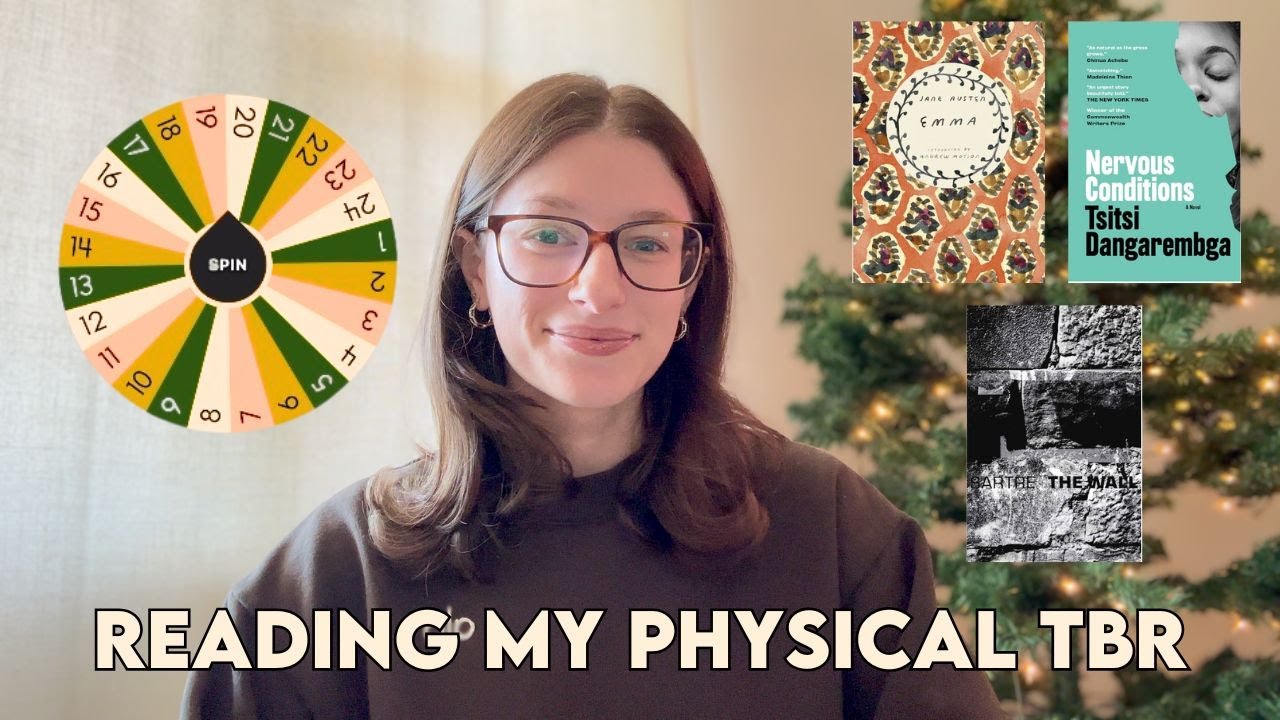 i let a wheel choose what i read  (physical tbr edition)
