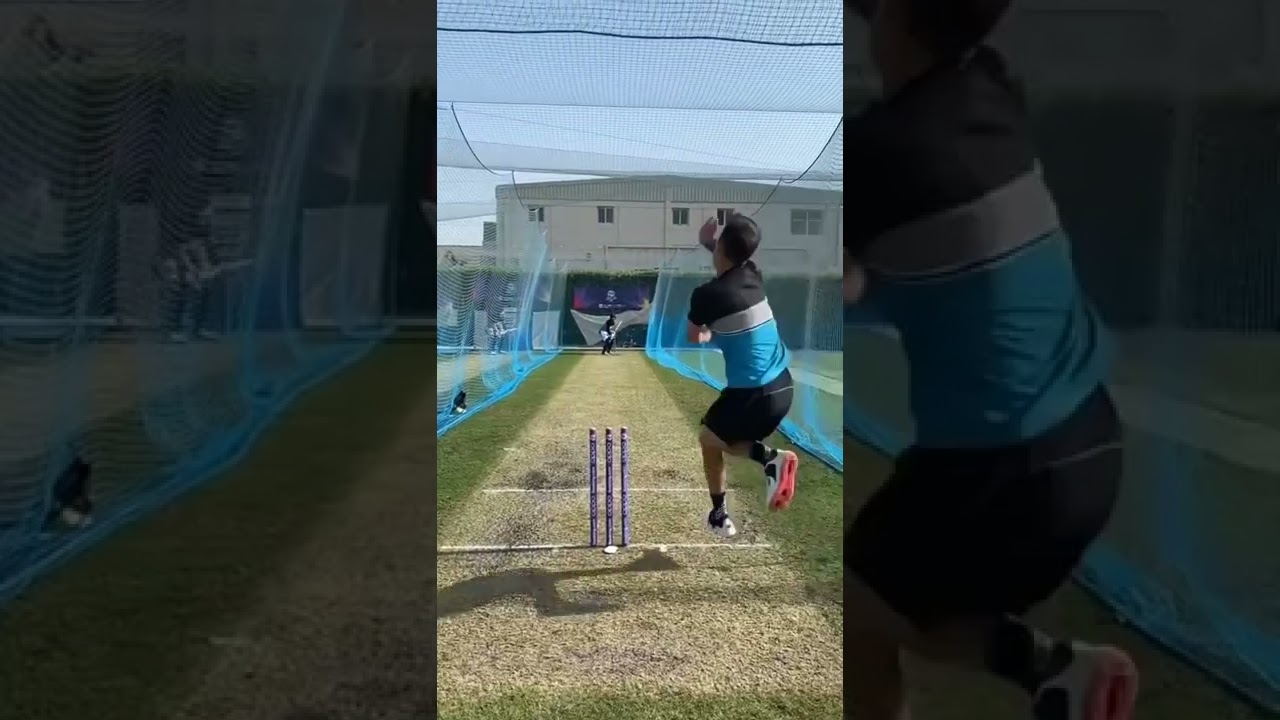 This is how 130 kmph looks for an umpire end . #cricket #bowling #fastbowling plz subscribe