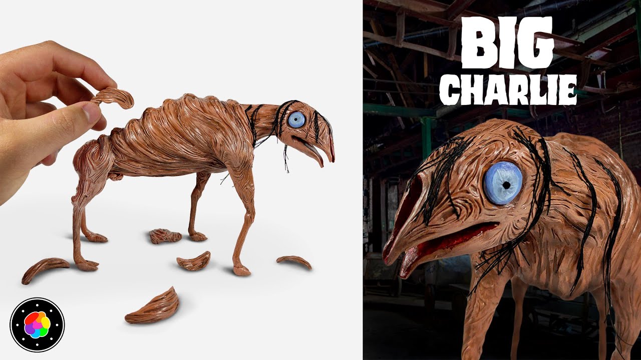 Cómo Hacer a BIG CHARLIE (Piel Removible) de Trevor Henderson de Plastilina | PlastiVerse