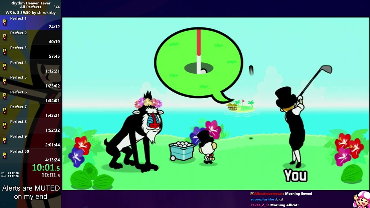 Rhythm Heaven Fever All Perfects Speedrun in 3:53:36 [PB]