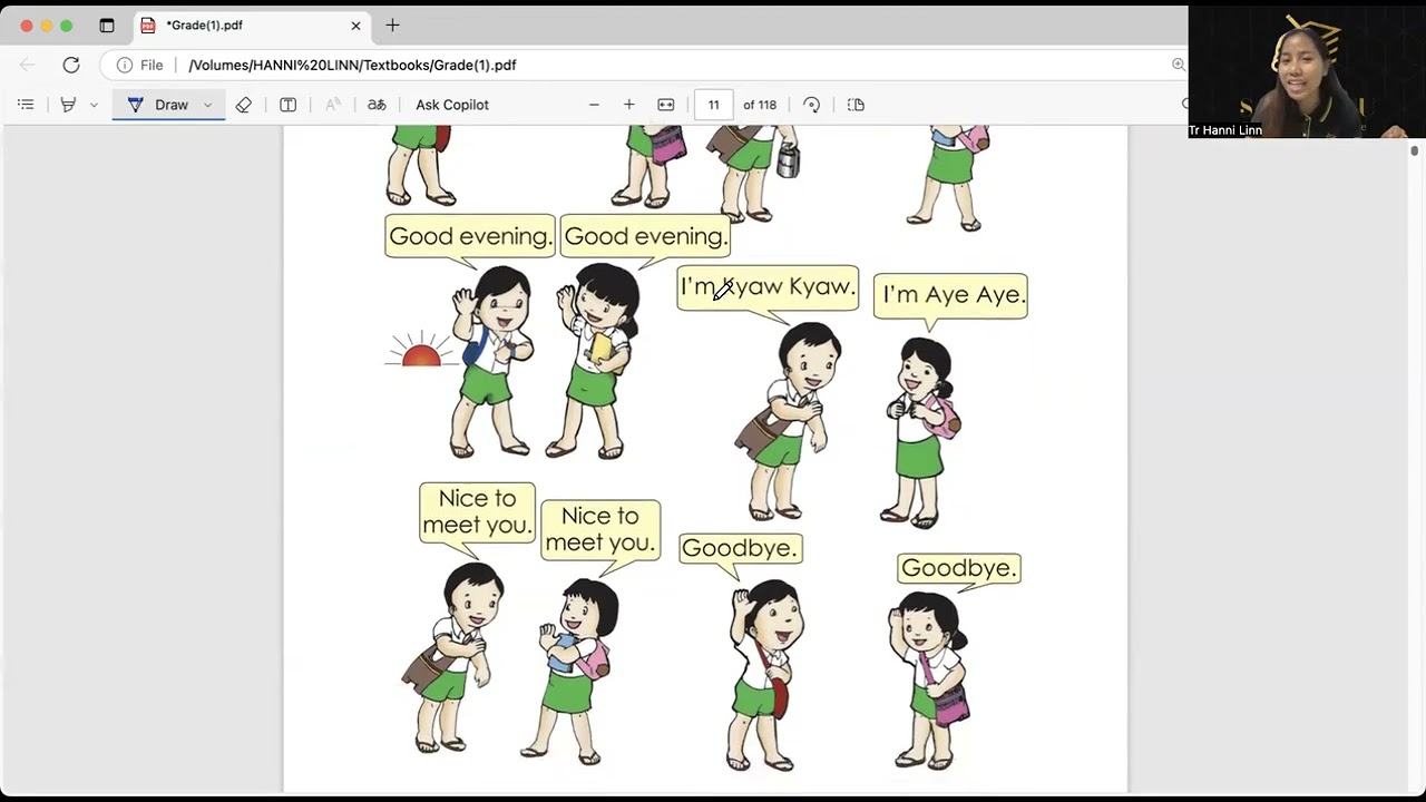 Grade(1) English Unit(1) Lesson(3),(4),(5),(6)