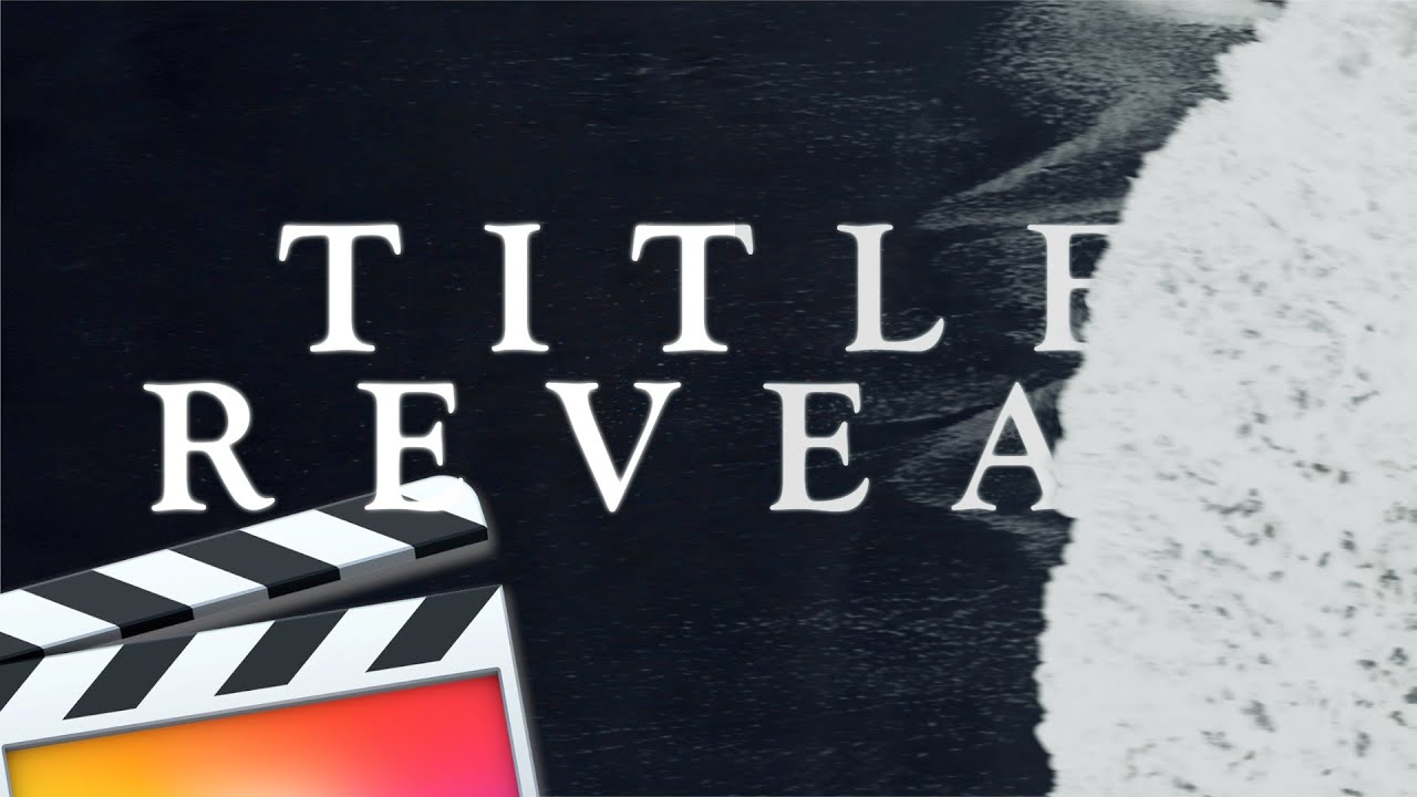 WAVE WIPE TITLE REVEAL - FINAL CUT PRO