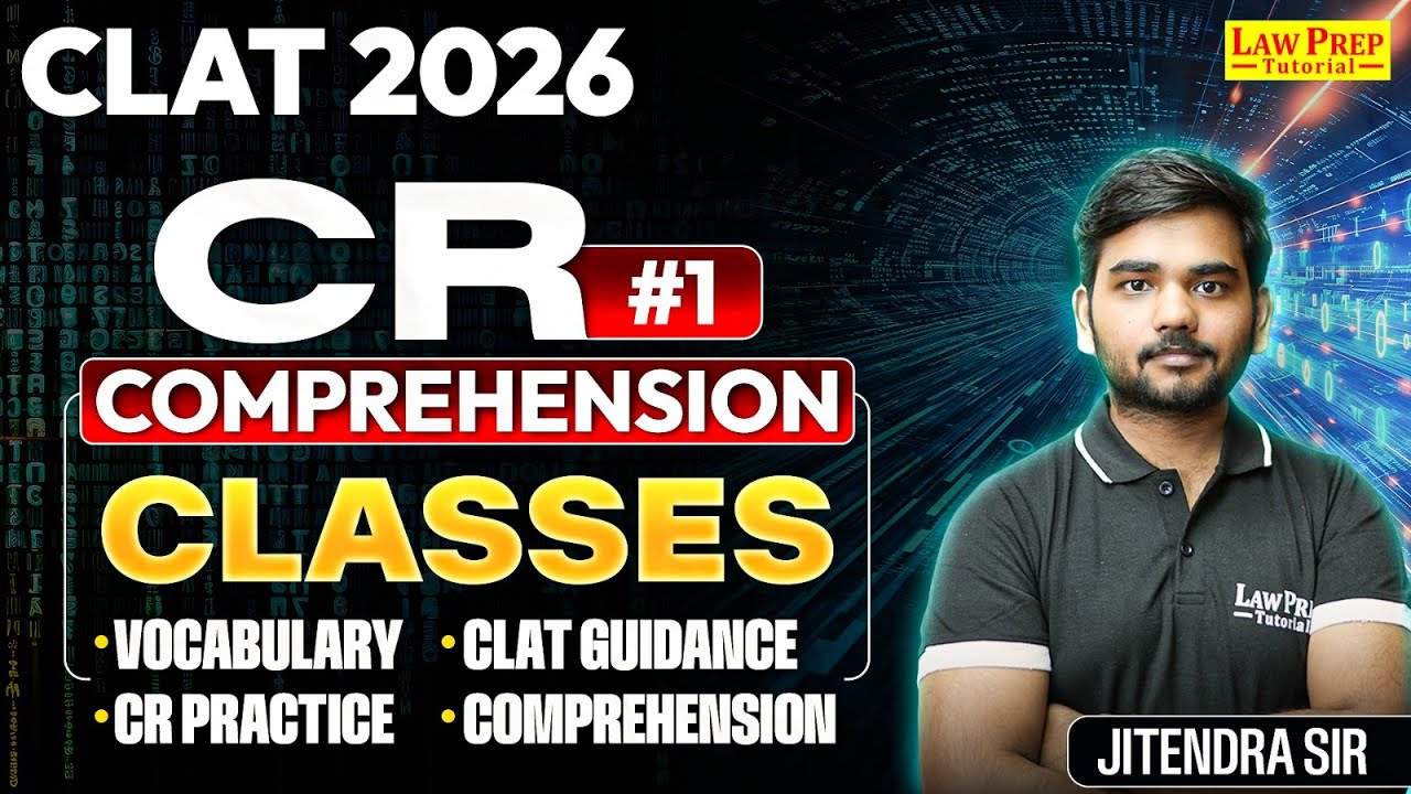 CLAT 2026 | Critical Reasoning | Part 1 | Master Critical Reasoning for CLAT Exam 2026