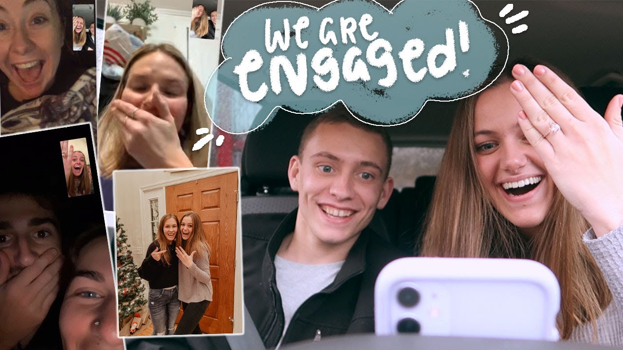 TELLING OUR FRIENDS AND FAMILY WE ARE ENGAGED!!! *emotional*