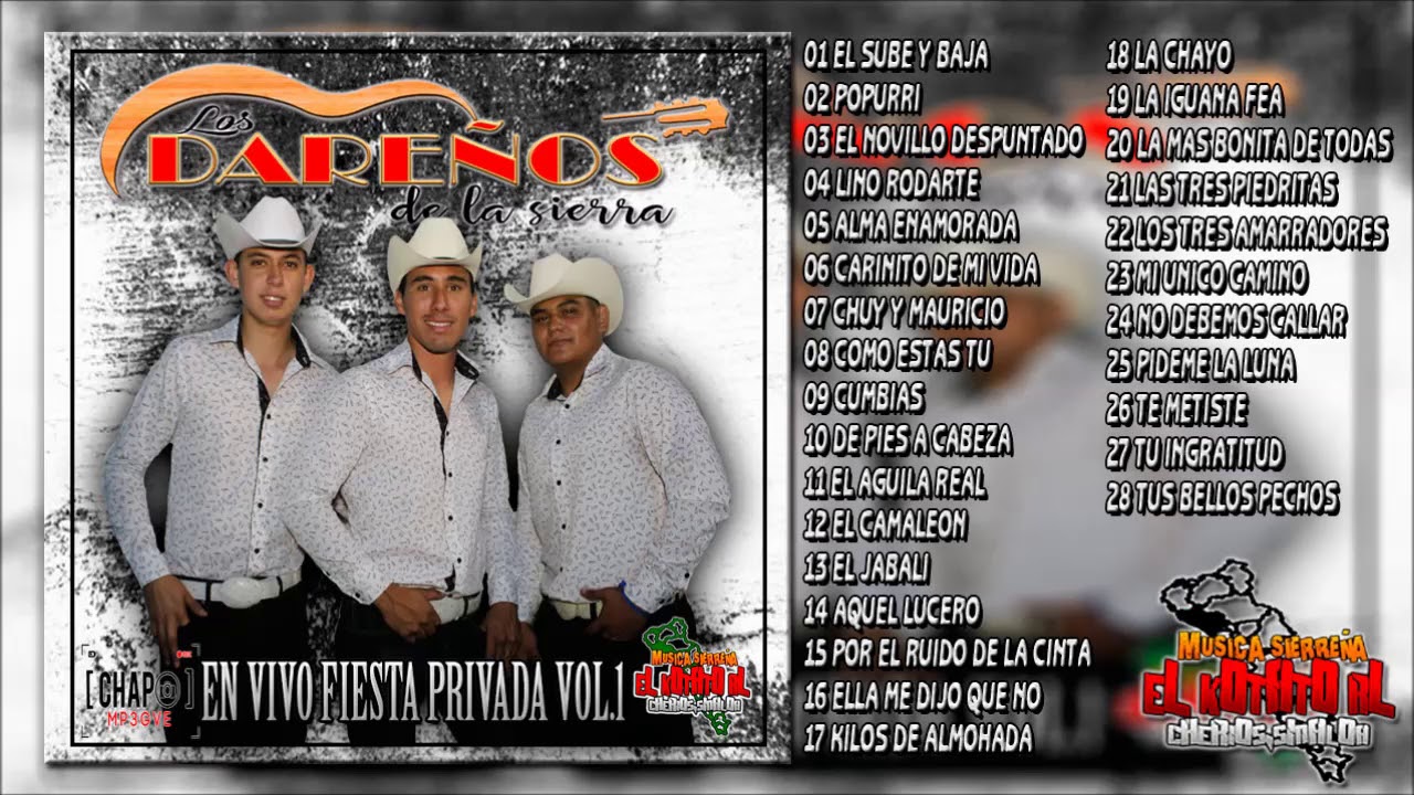Los Dareños De La Sierra - En Vivo Fiesta Privada Vol.1 (2018) DISCO COMPLETO