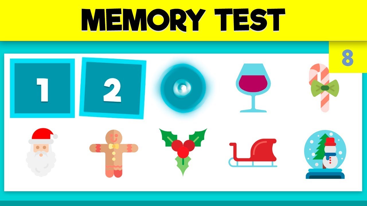 QUICK MEMORY TEST - PHOTOGRAPHIC MEMORY TEST - VIDEO 8