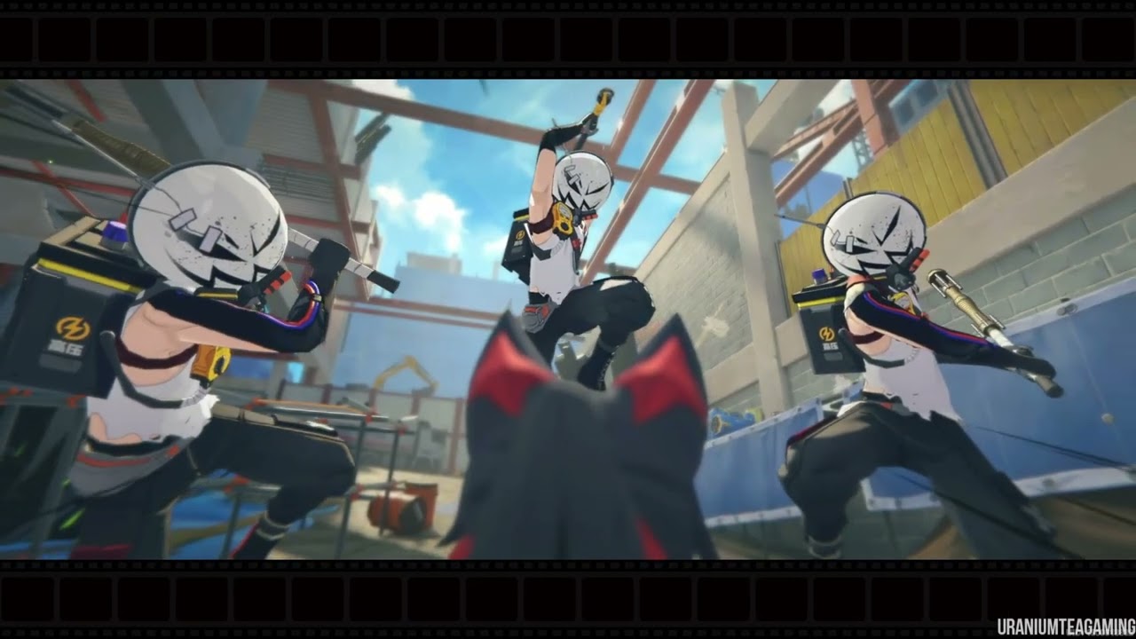 Zenless Zone Zero Nekomata Nekomiya Mana and Hollow Gang Fight Cutscene