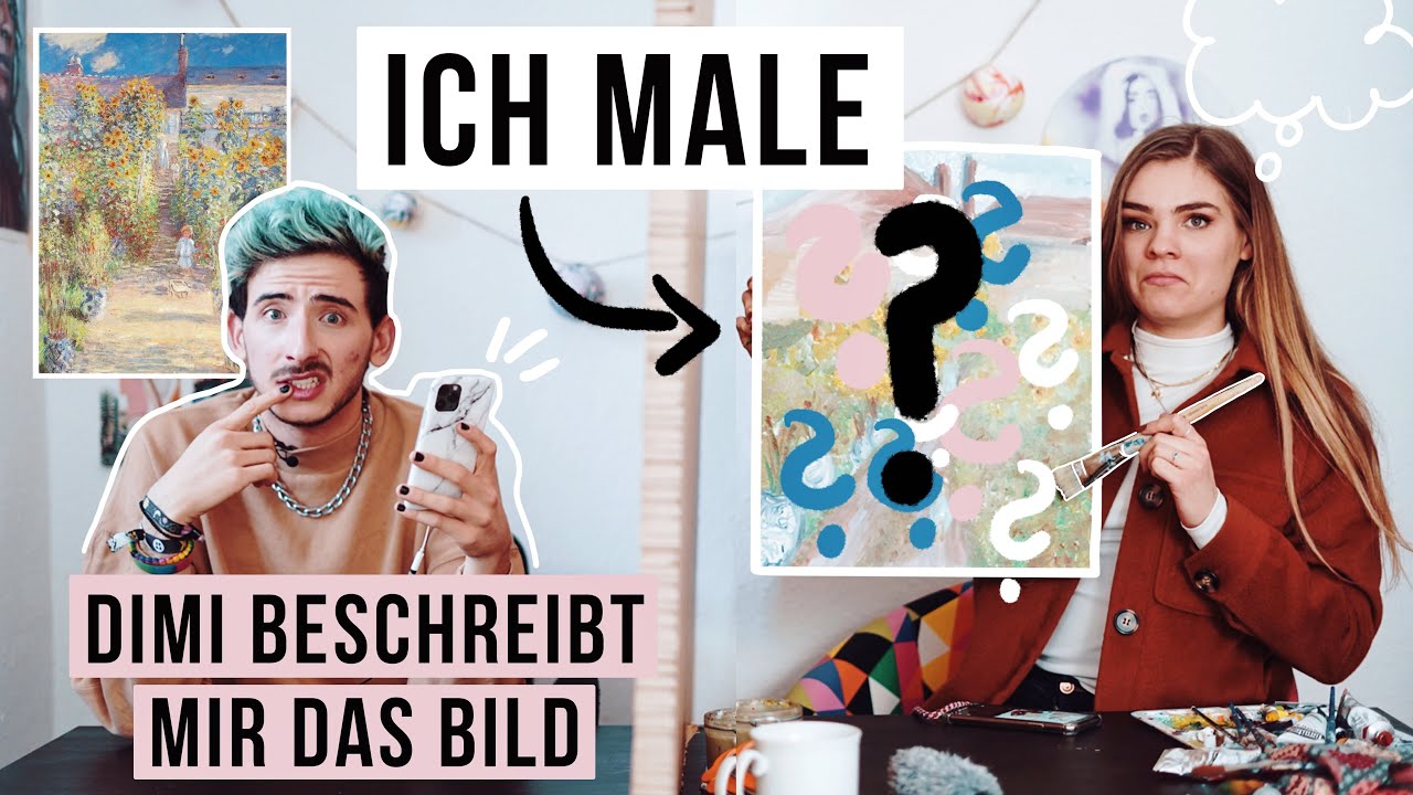 Ich male ein Bild nur anhand der Beschreibung (und es geht schief) // I'mJette
