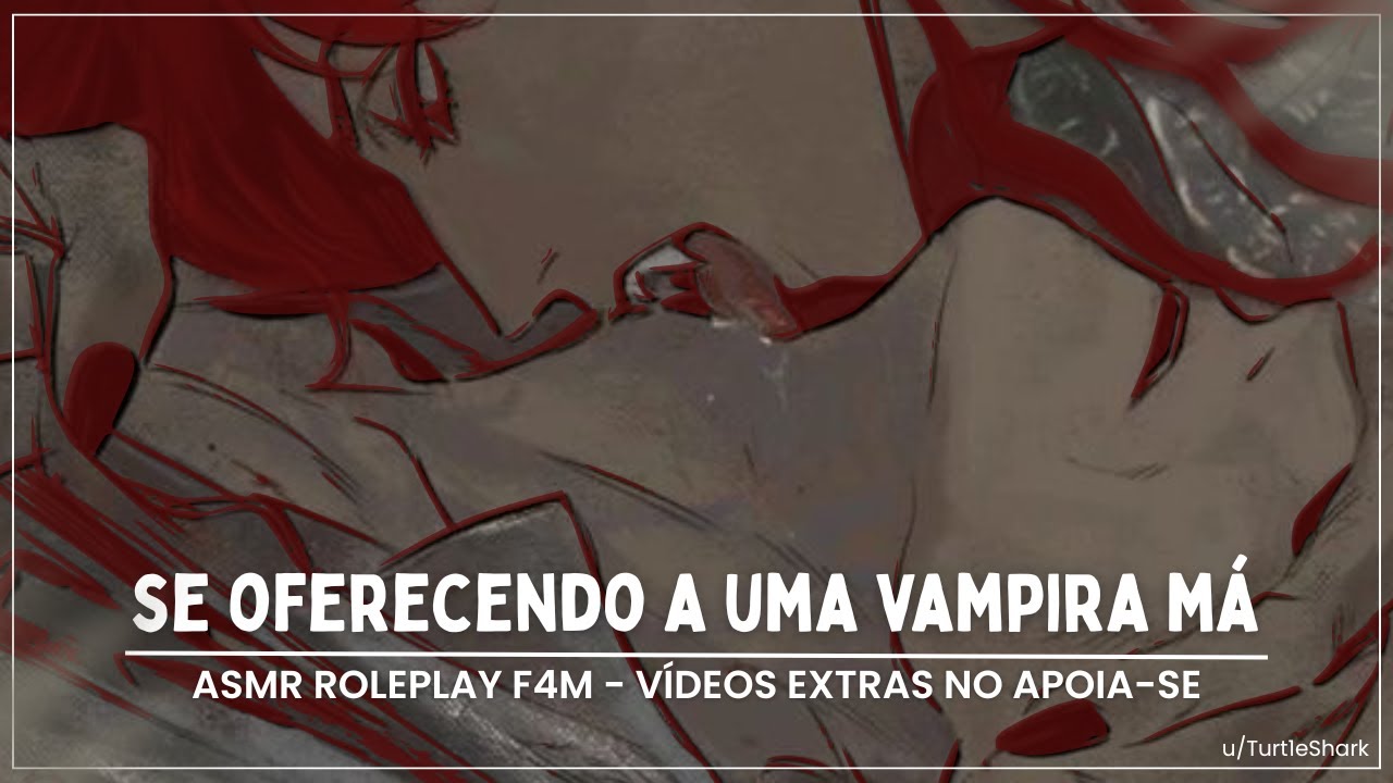 「ASMR」Você se oferece a uma vampira má para acabar com sua depressão | Vampira x Humano