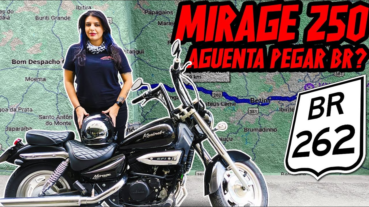 MIRAGE 250 NA ESTRADA | Cortando o Oeste de minas pela BR-262!