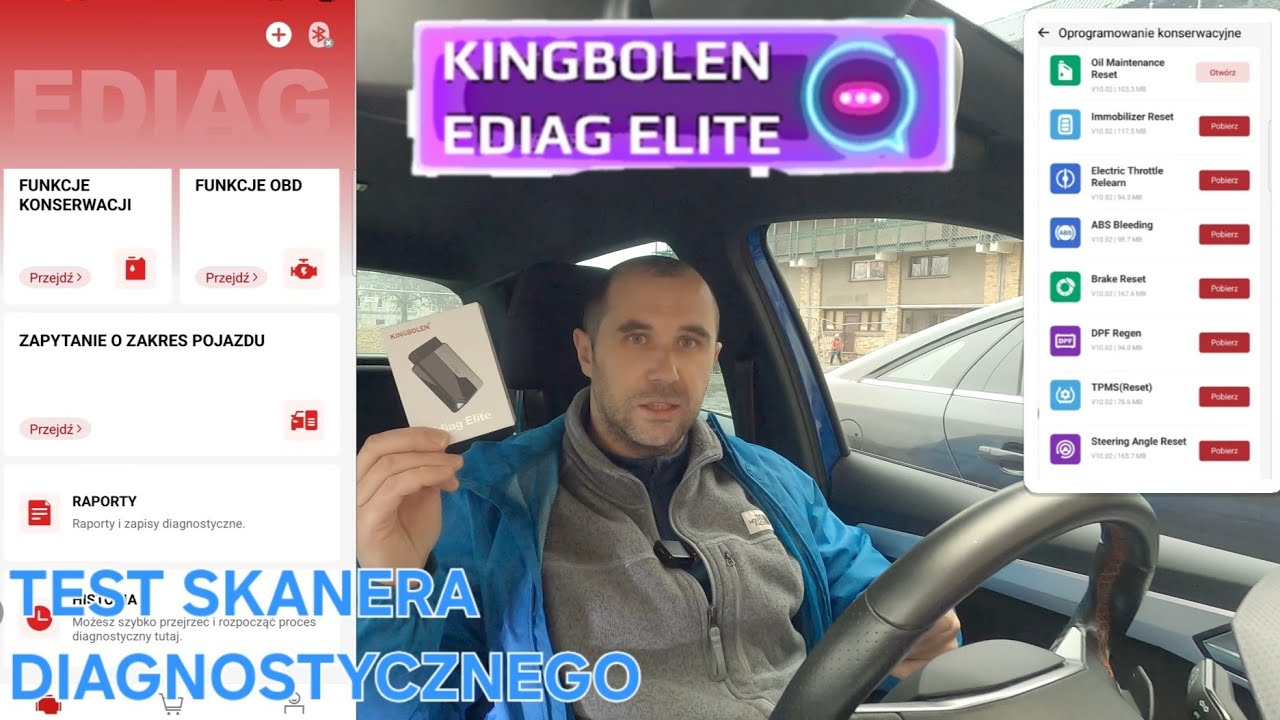 Ediag Elite от KINGBOLEN Я тестирую универсальный диагностический сканер Bluetooth 