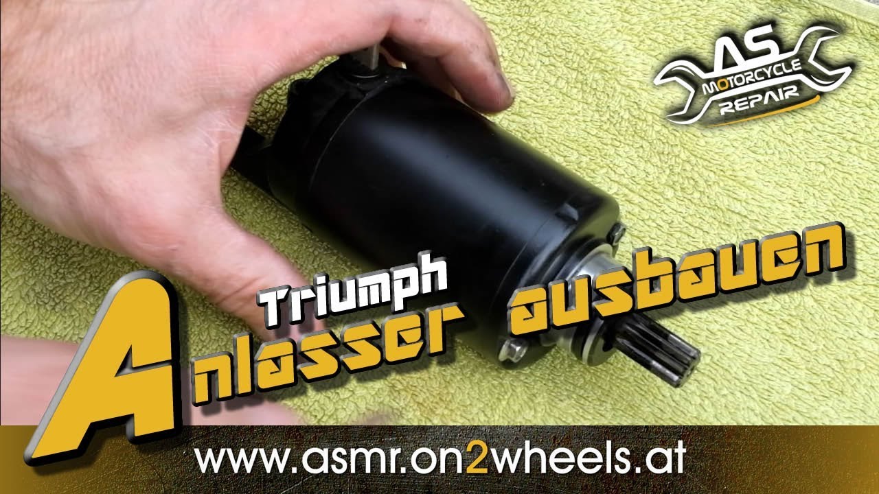 ➤ STARTER ANLASSER AUSBAUEN - EINBAUEN TRIUMPH TIGER 800