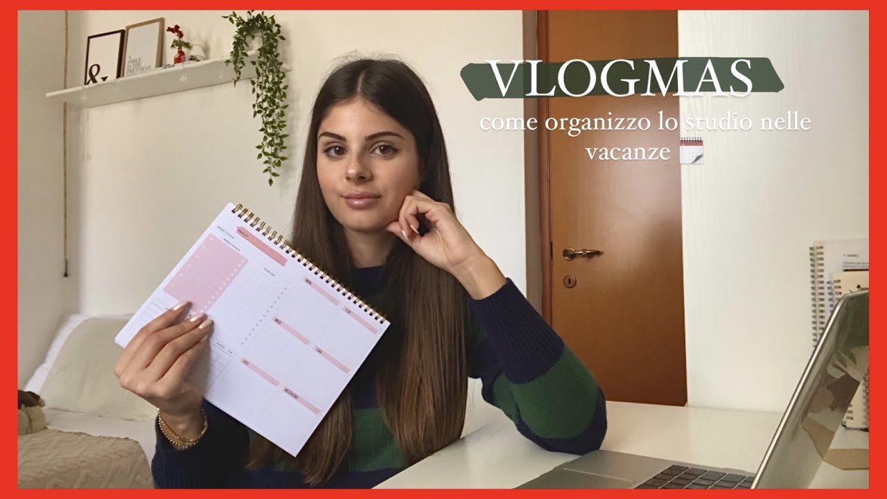 VLOGMAS🎄: come organizzo lo studio durante le vacanze + svuota la spesa