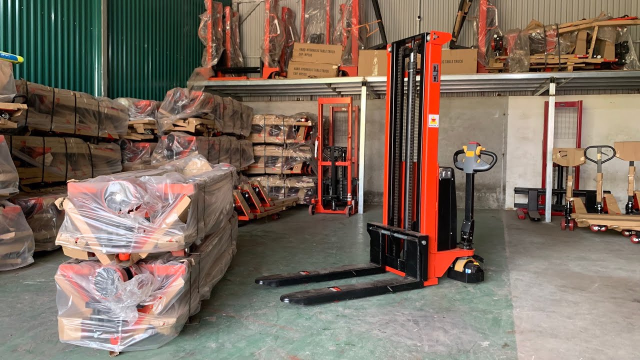 [ Báo Giá ]  Xe Nâng Điện Đi Bộ Lái 1.5 Tấn Cao 3M - Electric Forklift Pedestrian Drive