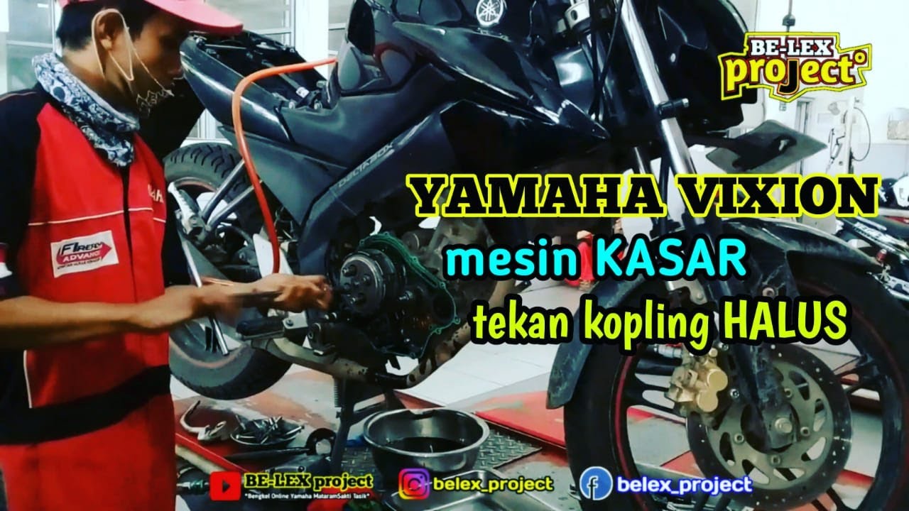 MEMPERBAIKI MESIN YAMAHA VIXION YANG KASAR bersama mekanik standaran