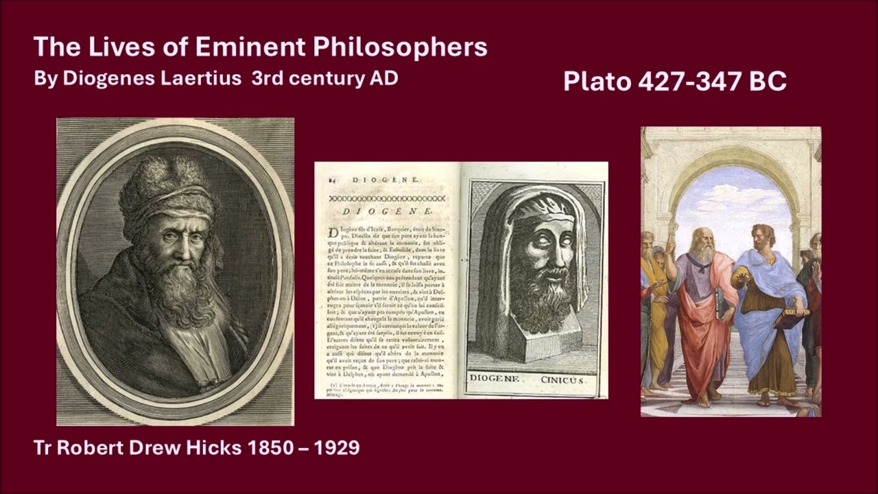 Plato By Diogenes Laertius 3rd Century AD
