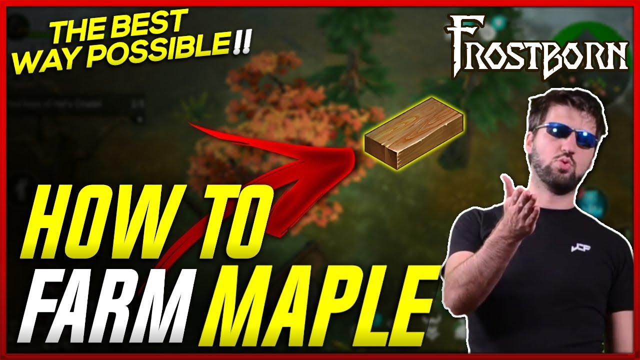 The Best Way to Farm Maple in Frostborn! Encountering Reds! - JCF