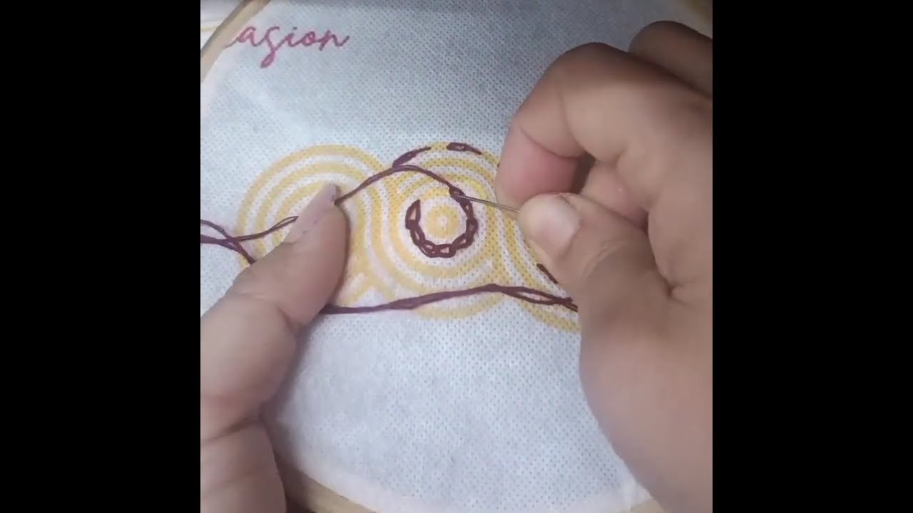 Very simple and beautiful trending embroidery #trending #embroidery #embroiderydesign 
