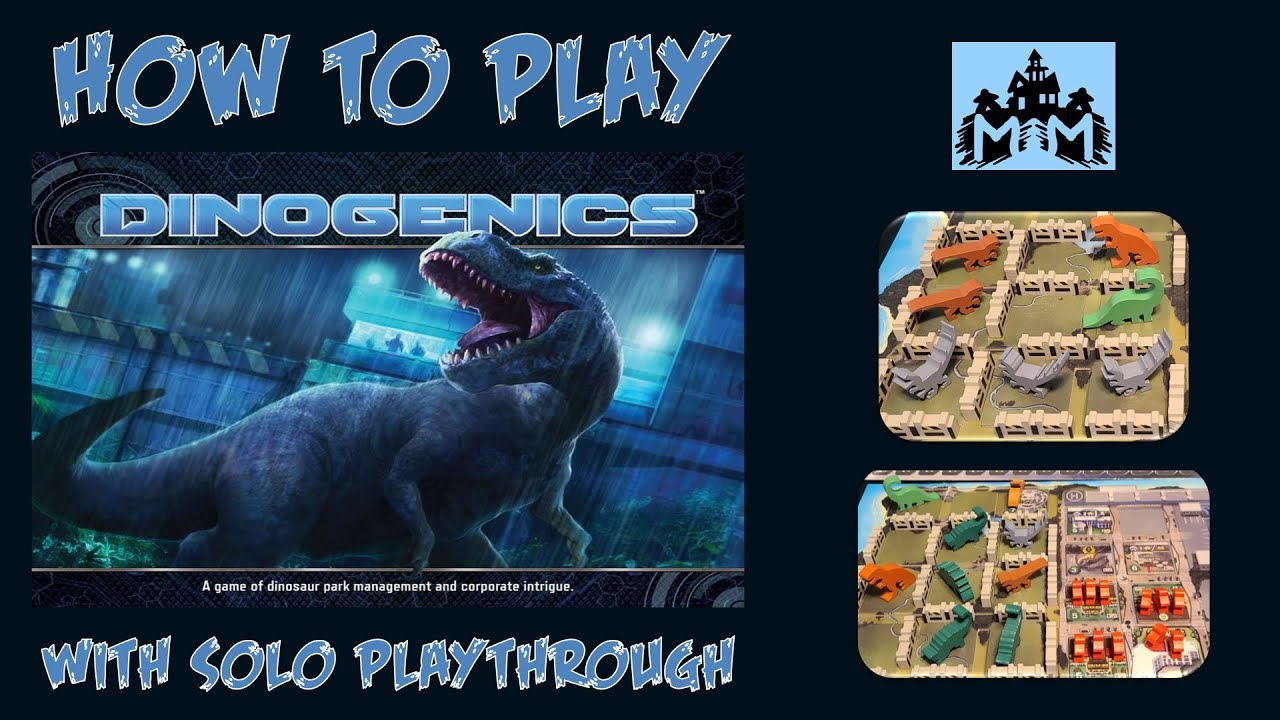 Dinogenics How to Play and Solo Playthrough | Scenario 1