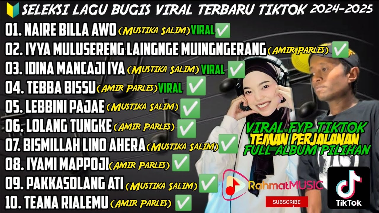 🔰KUMPULAN LAGU BUGIS VIRAL TERBARU TIKTOK 2025 {NaireBillaAwo X IyyaMuluserengLaingngeMuingngerang}