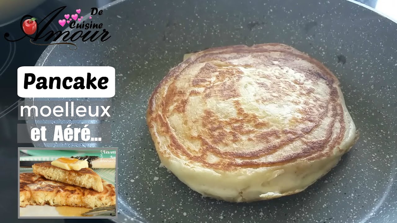 la recette des vrais pancakes americains pour un goûter et petit déjeuner facile et rapide