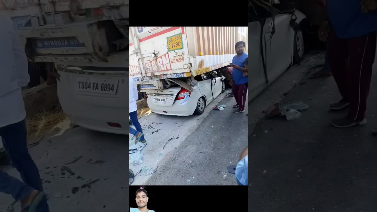 Swift dzire under truck accident#youtubeshorts #swift #short