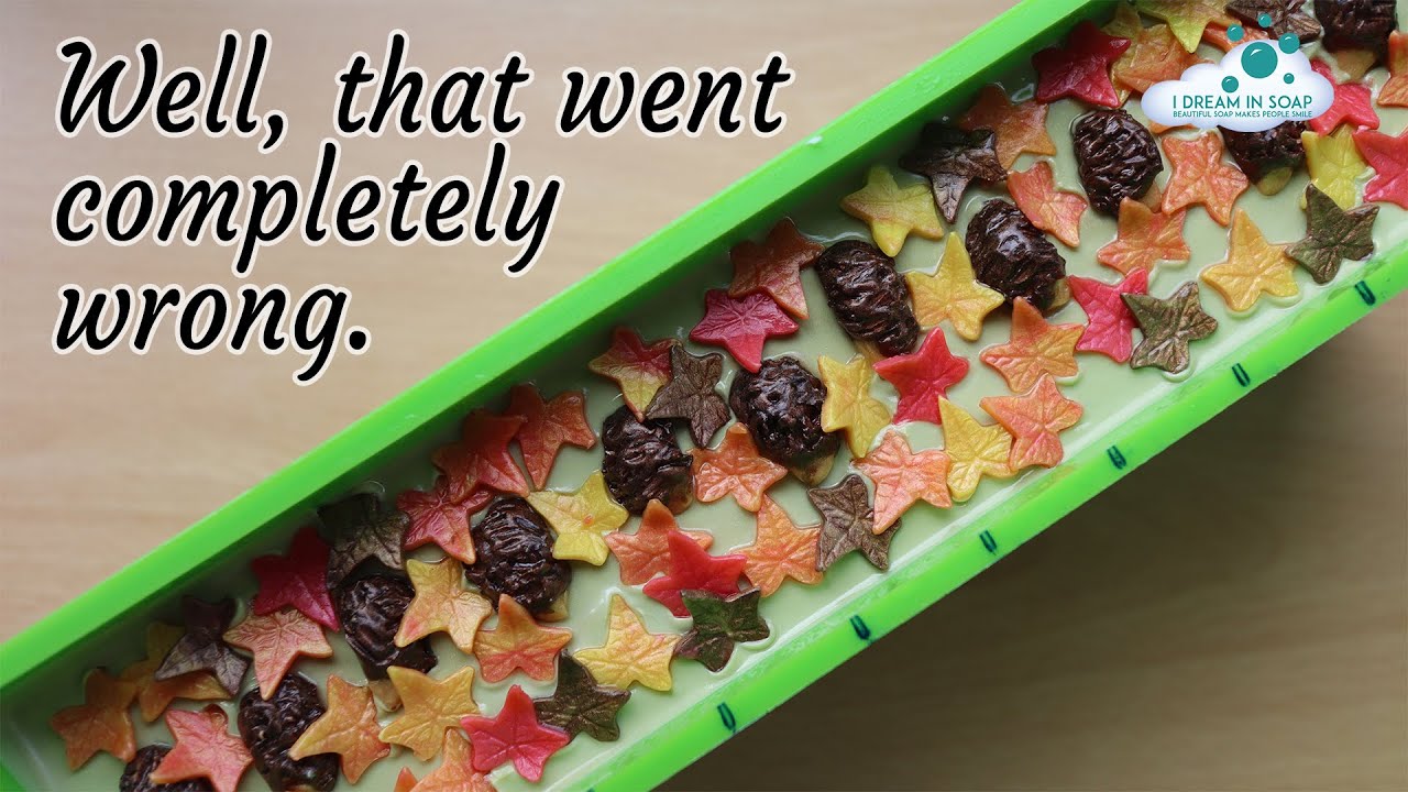 Cold process soap gone wrong. Lisa mucks it up. Cold process soap making