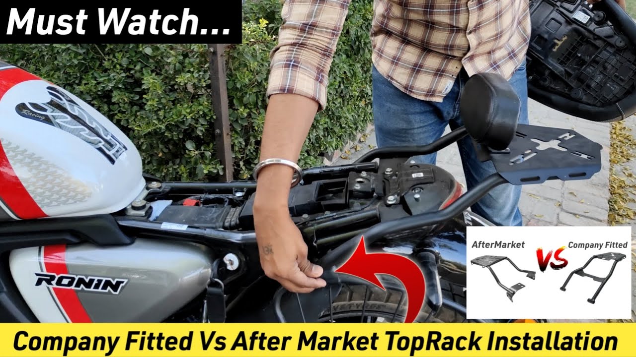Tvs Ronin 225 TopRack installation || Company Fitted Vs Aftermarket Fitted || Must Watch ||