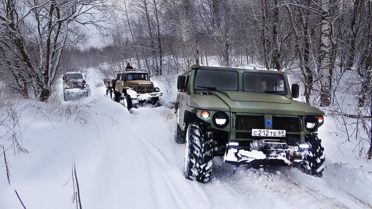 СПОР 6х6 или 4х4? Жёсткий тест военных легенд СССР и России. ГАЗ Тигр, ЗИЛ 131, ГАЗ 63  бездорожье