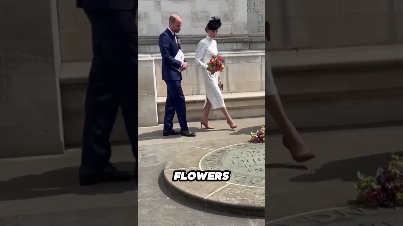 Молчаливая дань памяти Уильяма и Кейт &mdash; 80-я годовщина Дня Победы 🌹VEDay #ПринцУильям #ПринцессаКейт