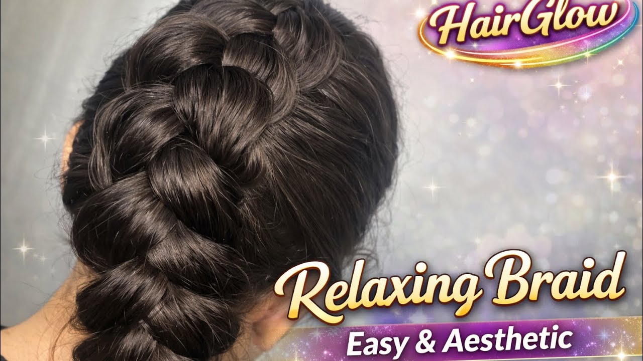 Relaxing Black Hair Braid Tutorial | Easy & Aesthetic ✨