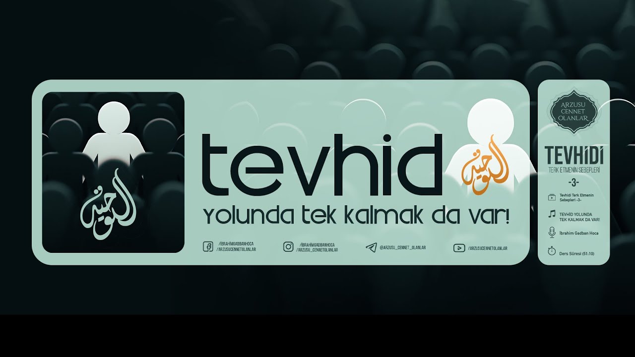 Tevhid Yolunda Tek Kalmak da Var! | Tevhidi Terk Etmenin Sebepleri -3- | İbrahim Gadban Hoca