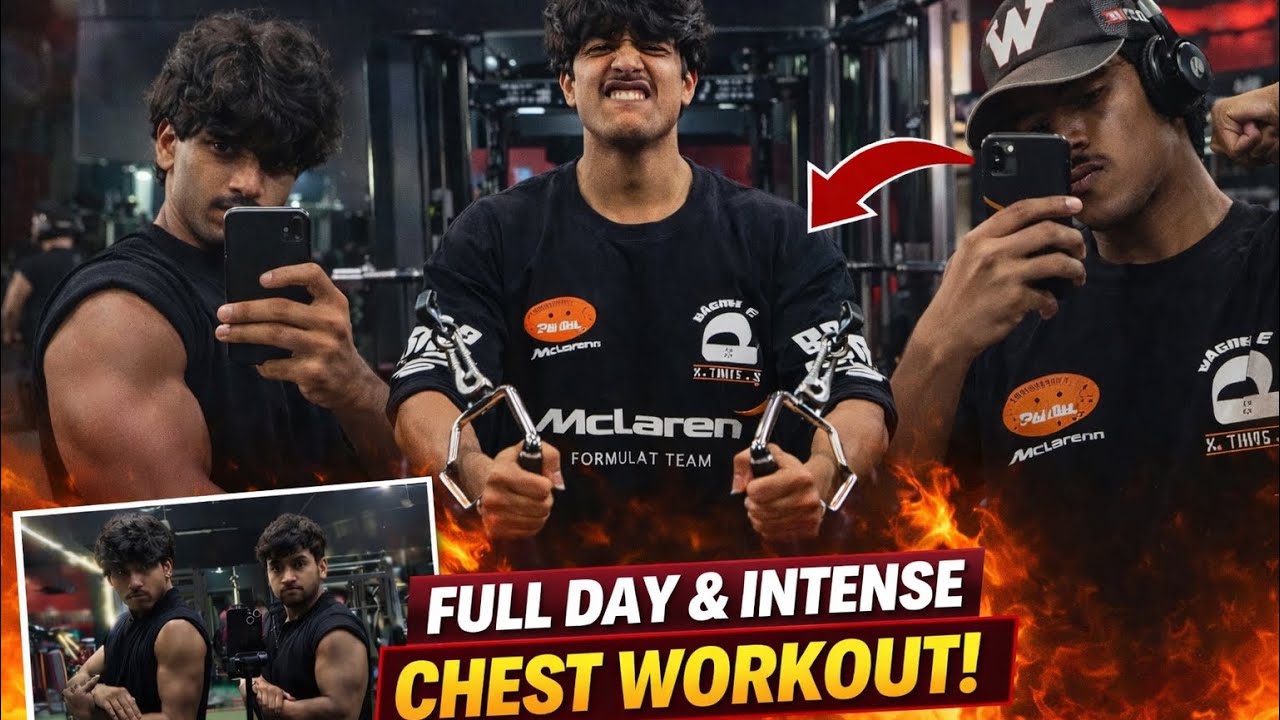 Back with a new vlog full day of my routine and intense chest workout!!! 