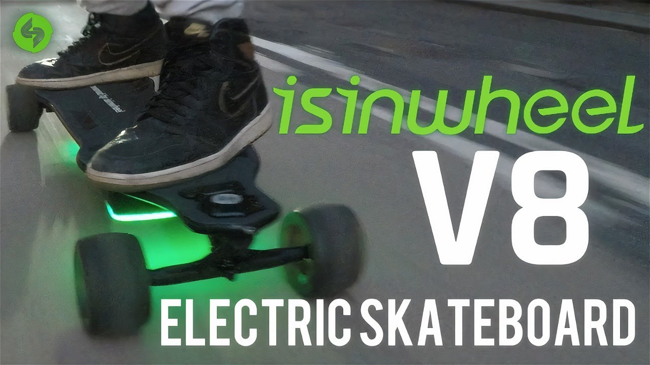 ISinWheel V8 Electric Skateboard | Swappable Battery & Built In Lights for ONLY $400?!?
