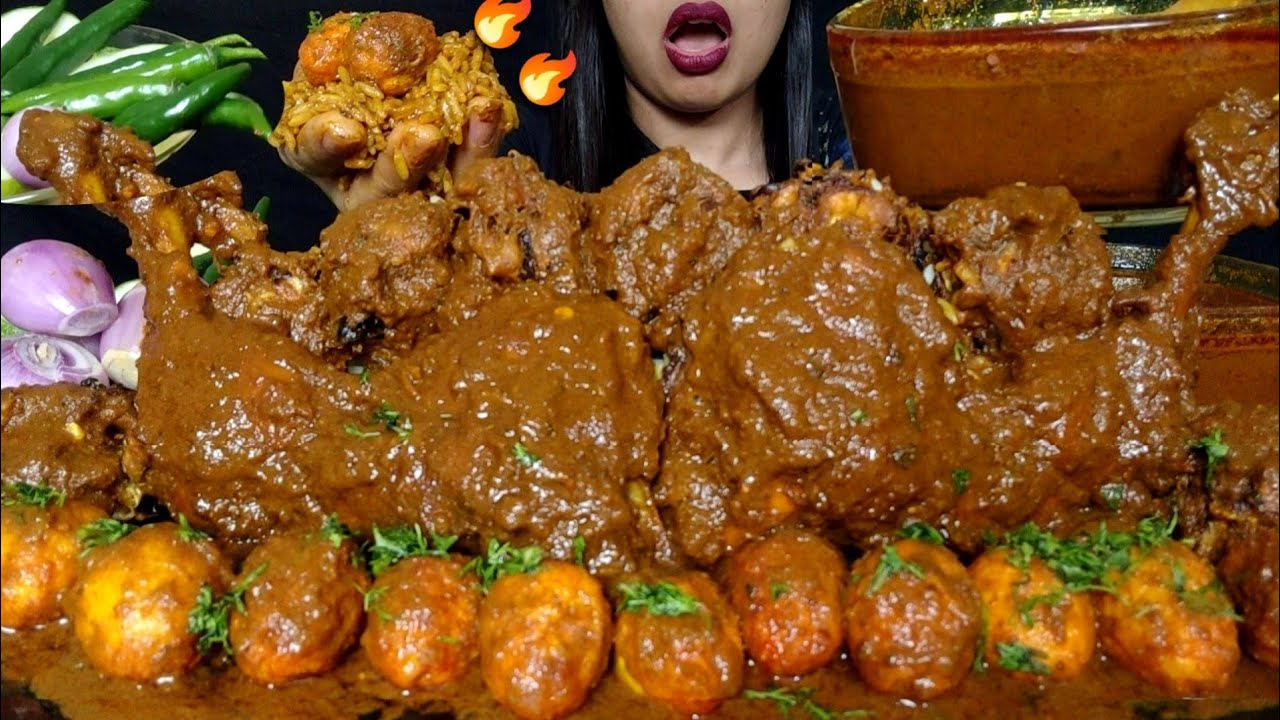 ASMR:HUGE QUALITY SPICY FOOD EATING CHALLENGE||CHICKEN LEG,12 EGG&KOFTA CURRY,RICE,CHILLI#hungrygirl