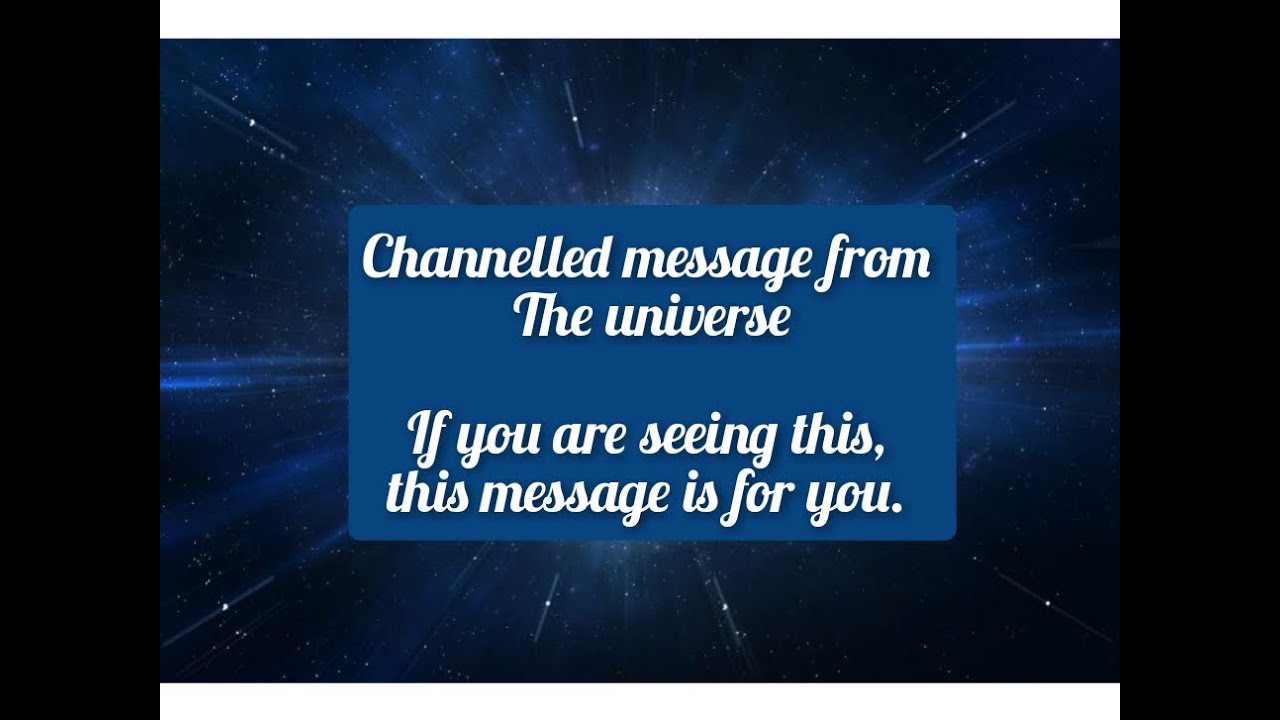 Channelled message from the universe|| message from spirit guides.