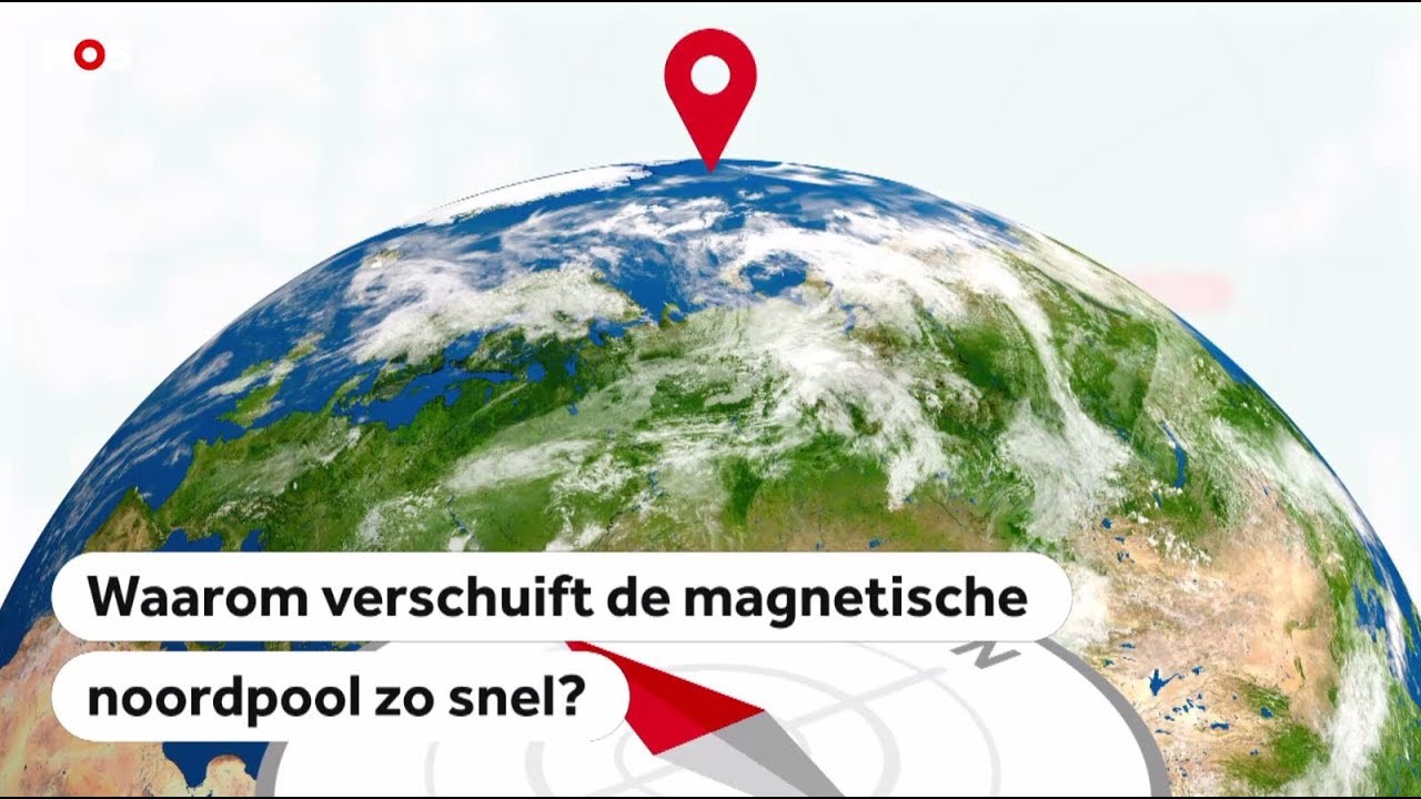 KOMPAS: Magnetische noordpool verschuift sneller dan ooit