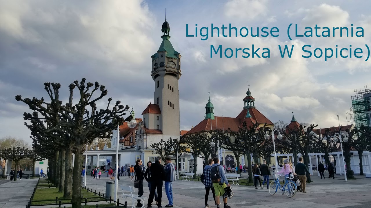 Poland: Sopot - Sunrise, City walk & Pier drone view - HD