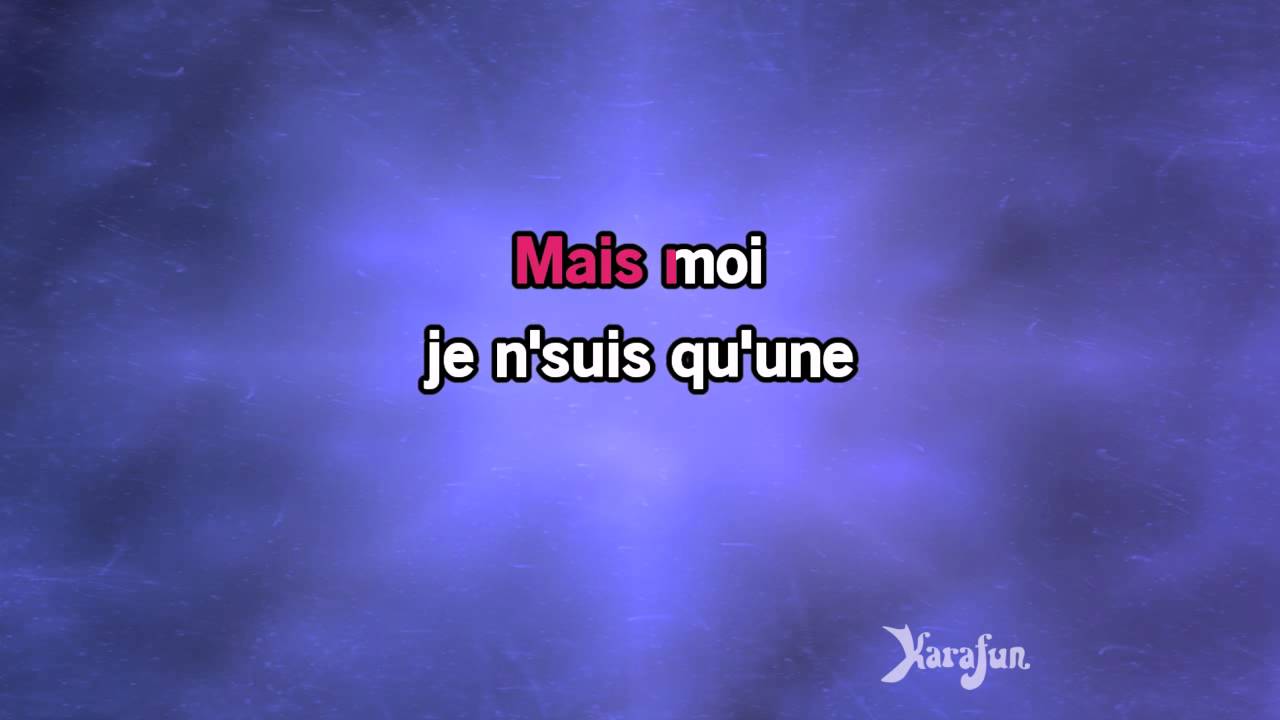Karaoké Je ne suis qu'une chanson - Ginette Reno *