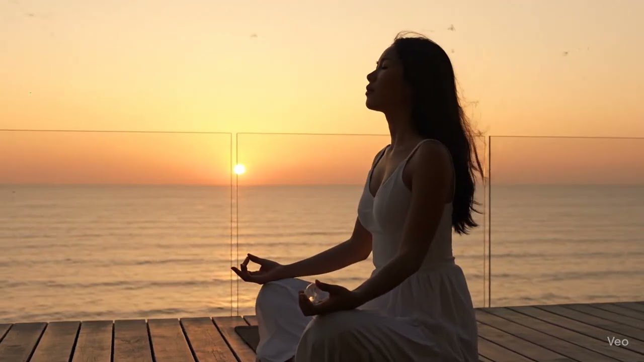 Peaceful Morning Manifestation Scene with Ocean View and Sunrise | Manifestation | Uplifting Video