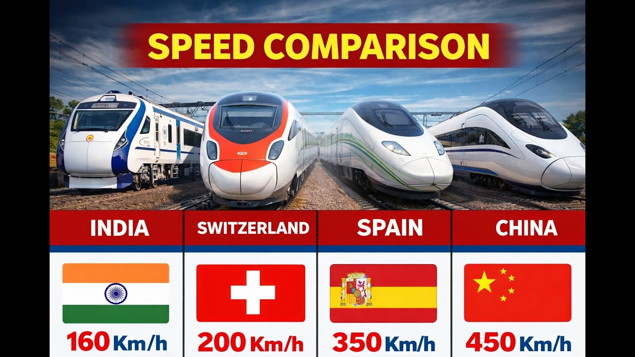 World’s 50 Fastest Trains 2026 | Mind Blowing Speeds Revealed!