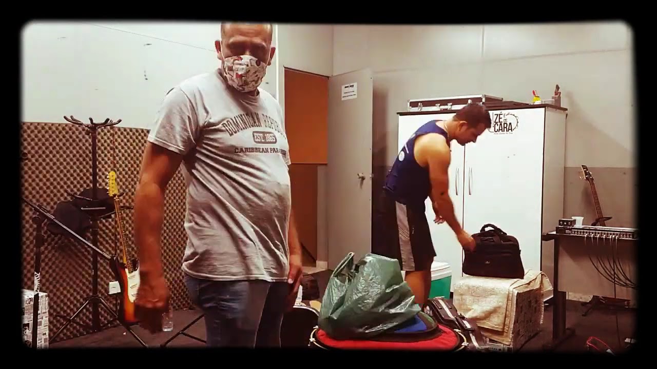 Montagem e desmontagem de som Banda Tiago Roano time lapse