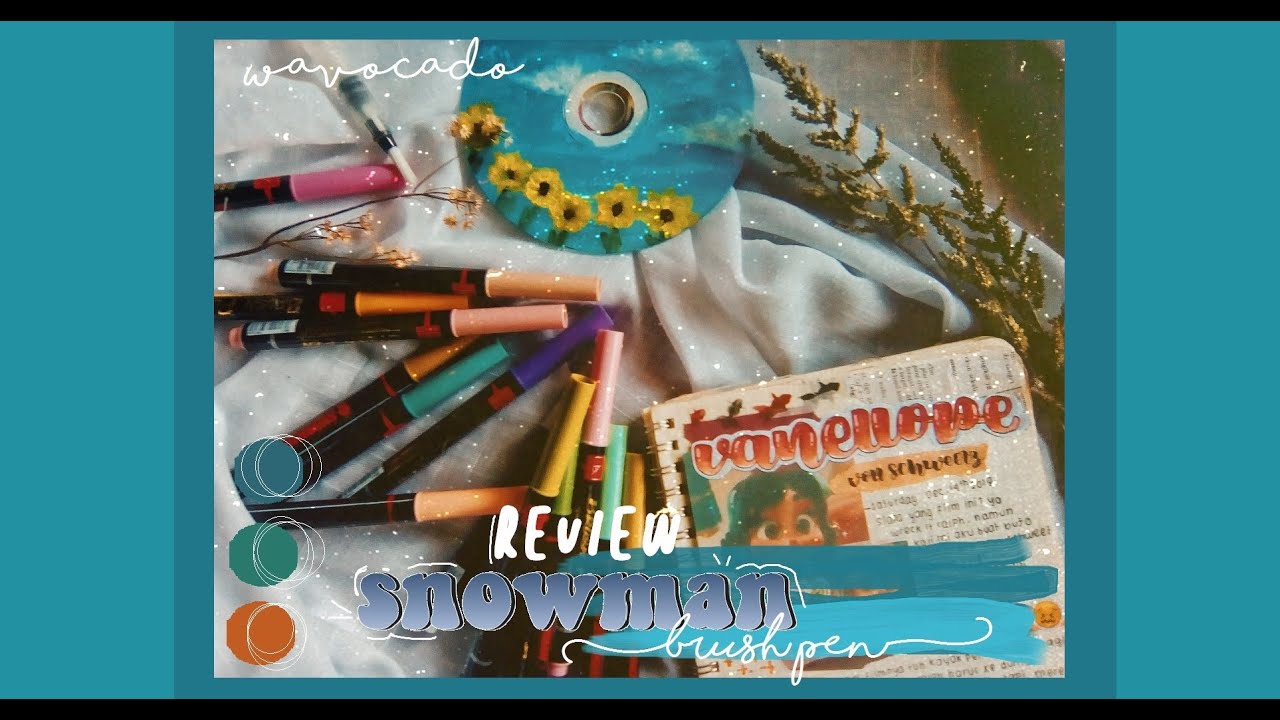 review snowman brush pen | Indonesia 🍒🖇