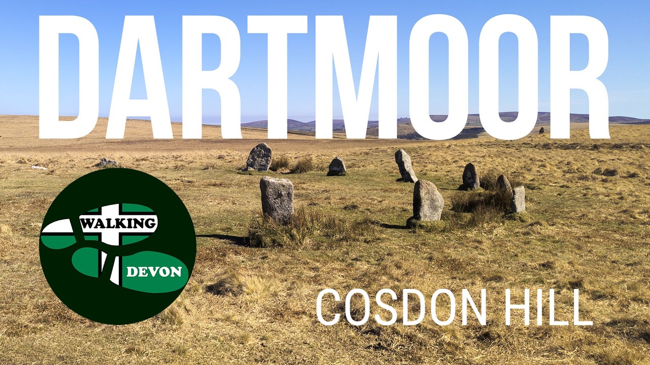 Hiking Cosdon Hill Dartmoor to Discover a Stone Row and Circle.
