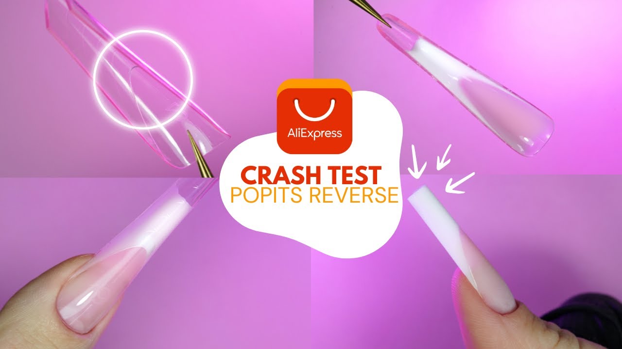 CRASH TEST ongles ALIEXPRESS 🚚 POPITS FRENCH REVERSE ❌