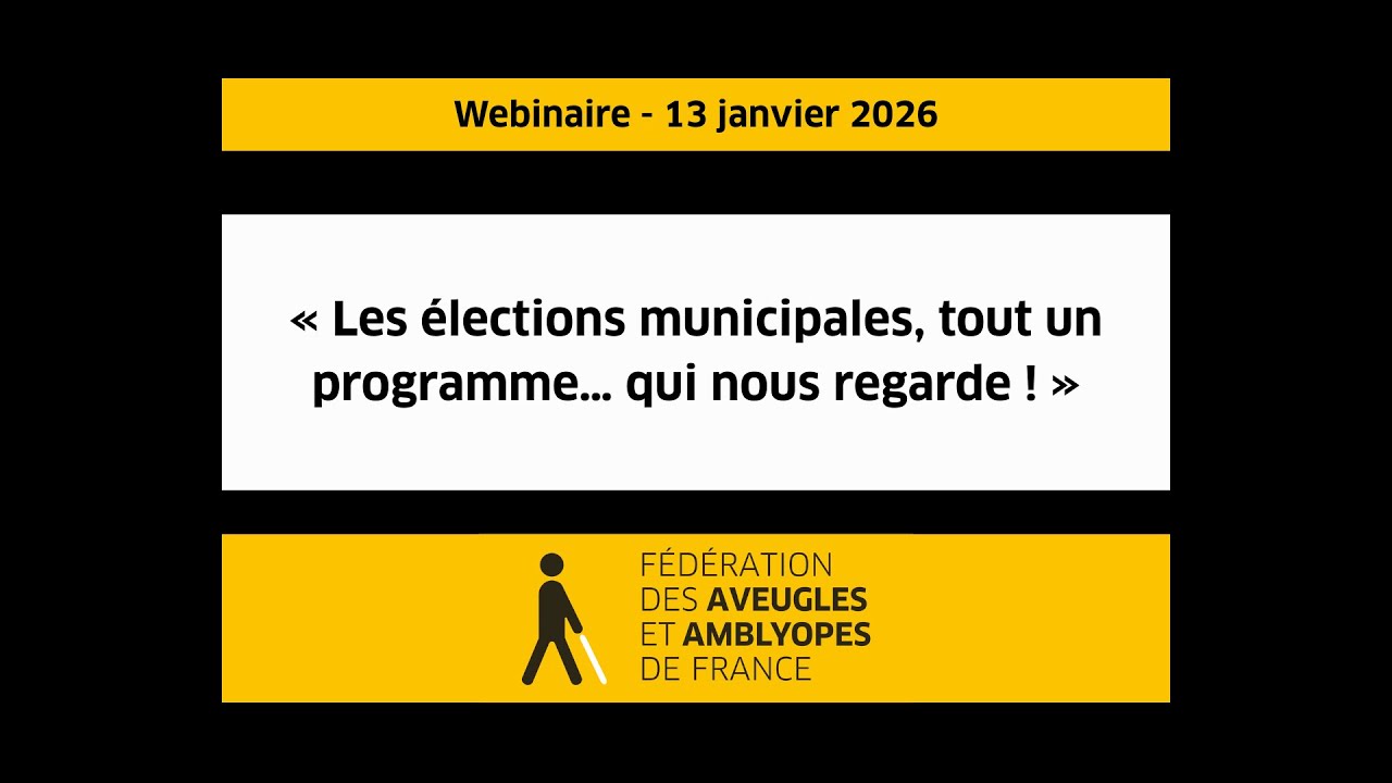 Les élections municipales, tout un programme... qui nous regarde ! (Webinaire)
