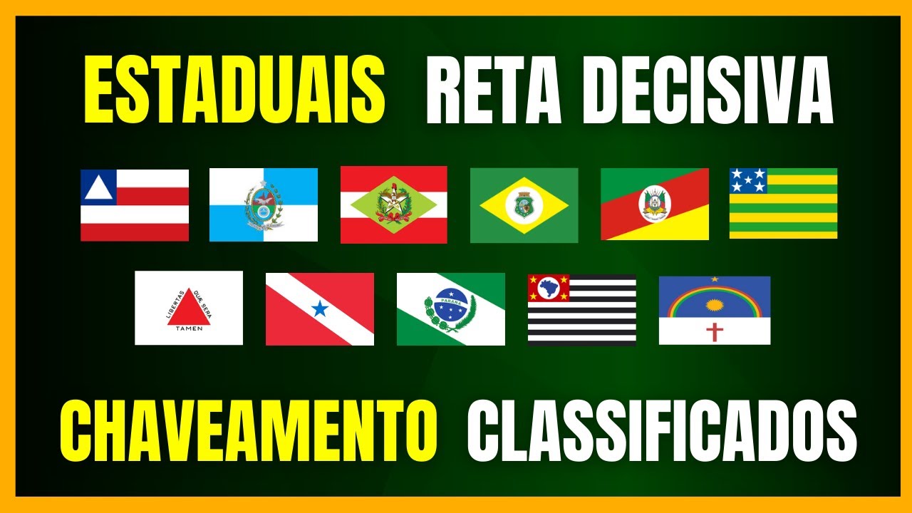 ESTADUAIS 2026 | RETA DECISIVA | CLASSIFICADOS | CHAVEAMENTO
